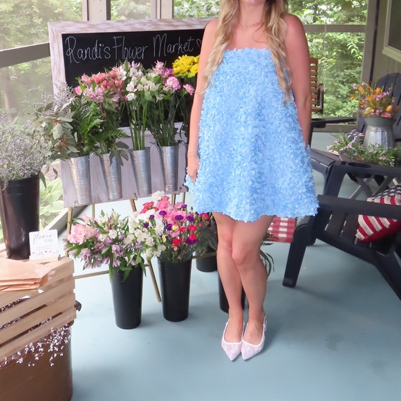 Elliatt Blue Hydrangea Dress